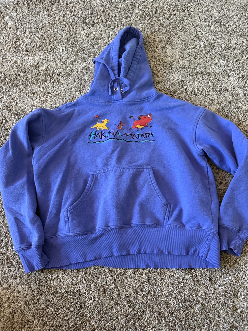 Disney Purple Hakuna Matata Hoodie with Simba, Timon & Pumbaa
